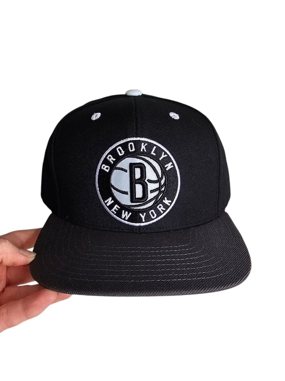Mitchell and Ness Brooklyn New York Black Snapback Cap
